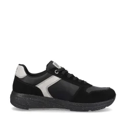 Rieker Men'S Sneaker Low Carbon-Black Silver-Grey