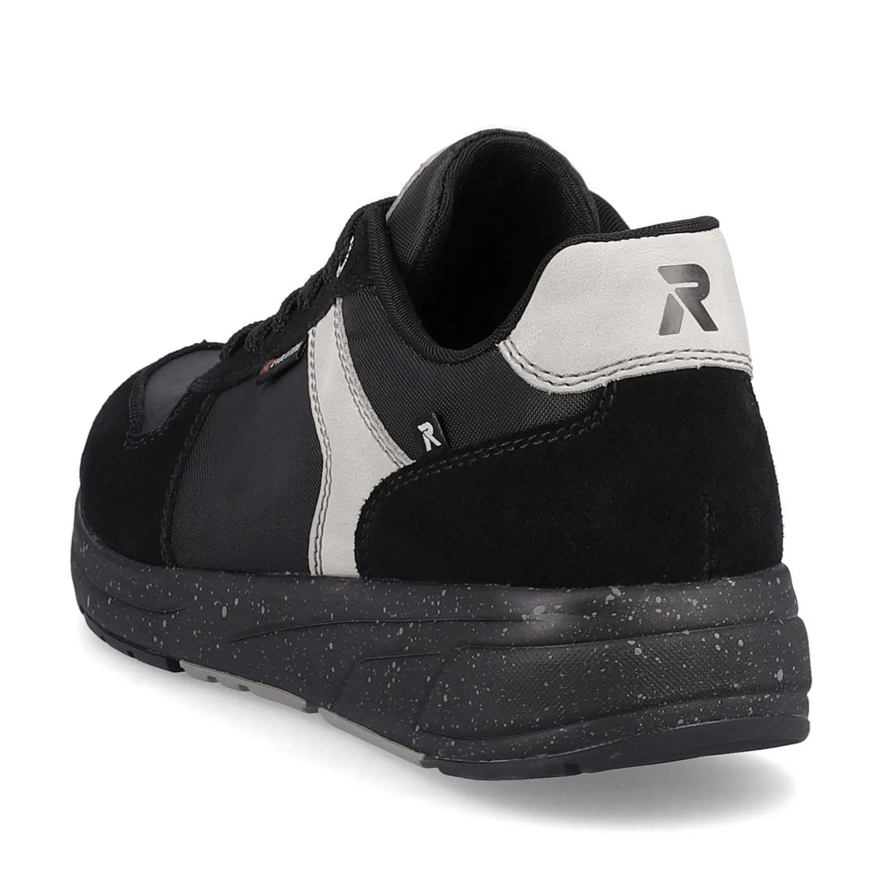 Rieker Men'S Sneaker Low Carbon-Black Silver-Grey