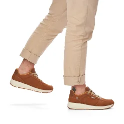 Rieker Men'S Sneaker Low Caramel Brown