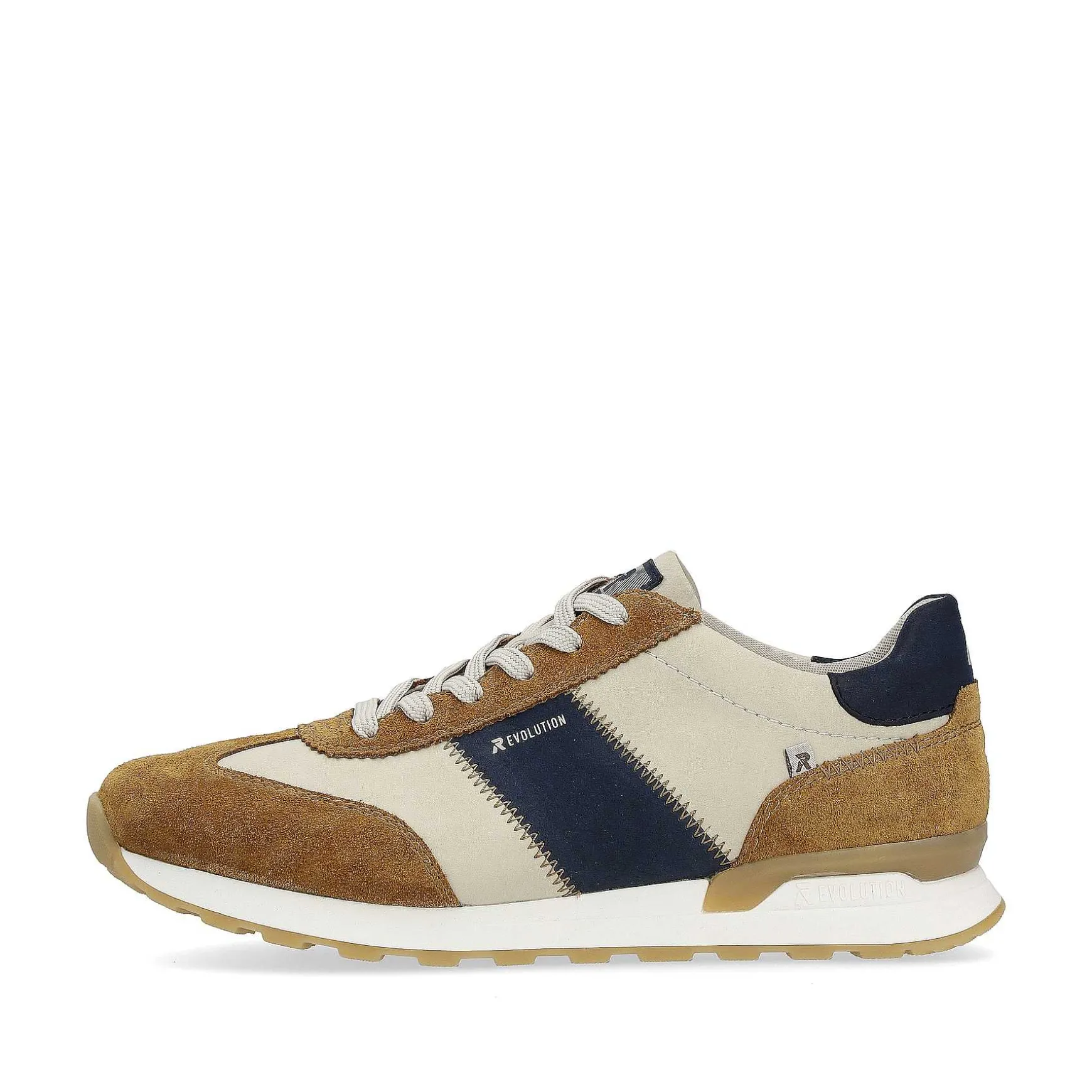 Rieker Men'S Sneaker Low Clay-Beige Nougat-Brown
