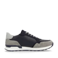 Rieker Men'S Sneaker Low Dark-Blue Graphite-Grey
