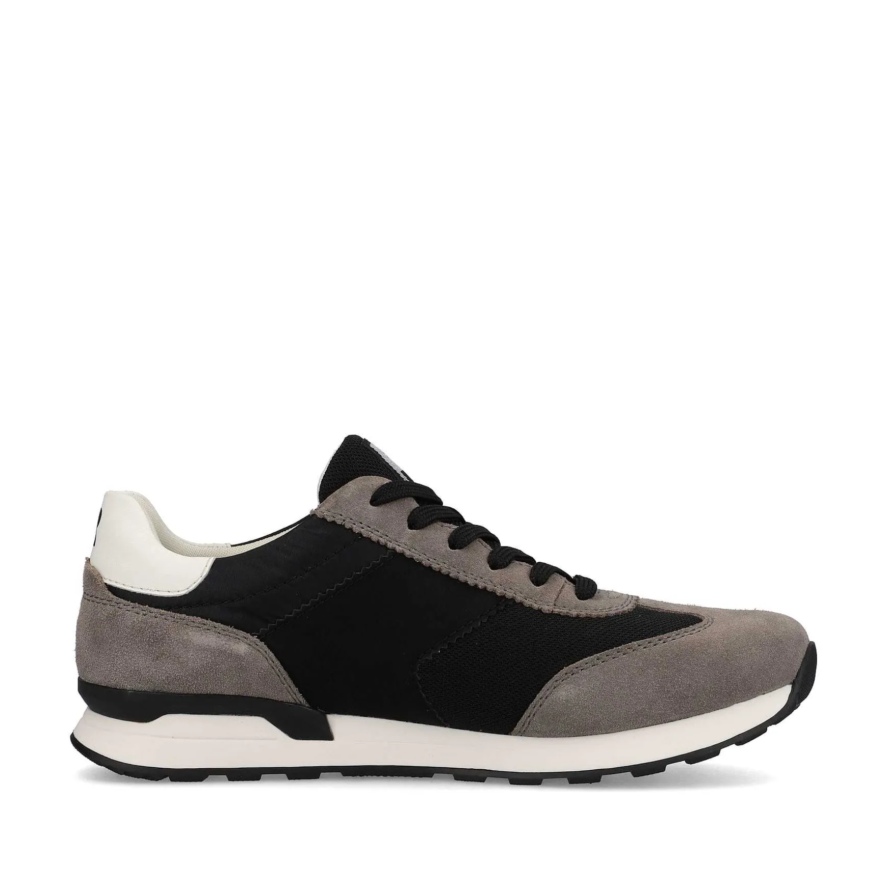 Rieker Men'S Sneaker Low Deep-Black Stone-Grey