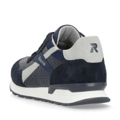 Rieker Men'S Sneaker Low Dark-Blue Dusty-Grey