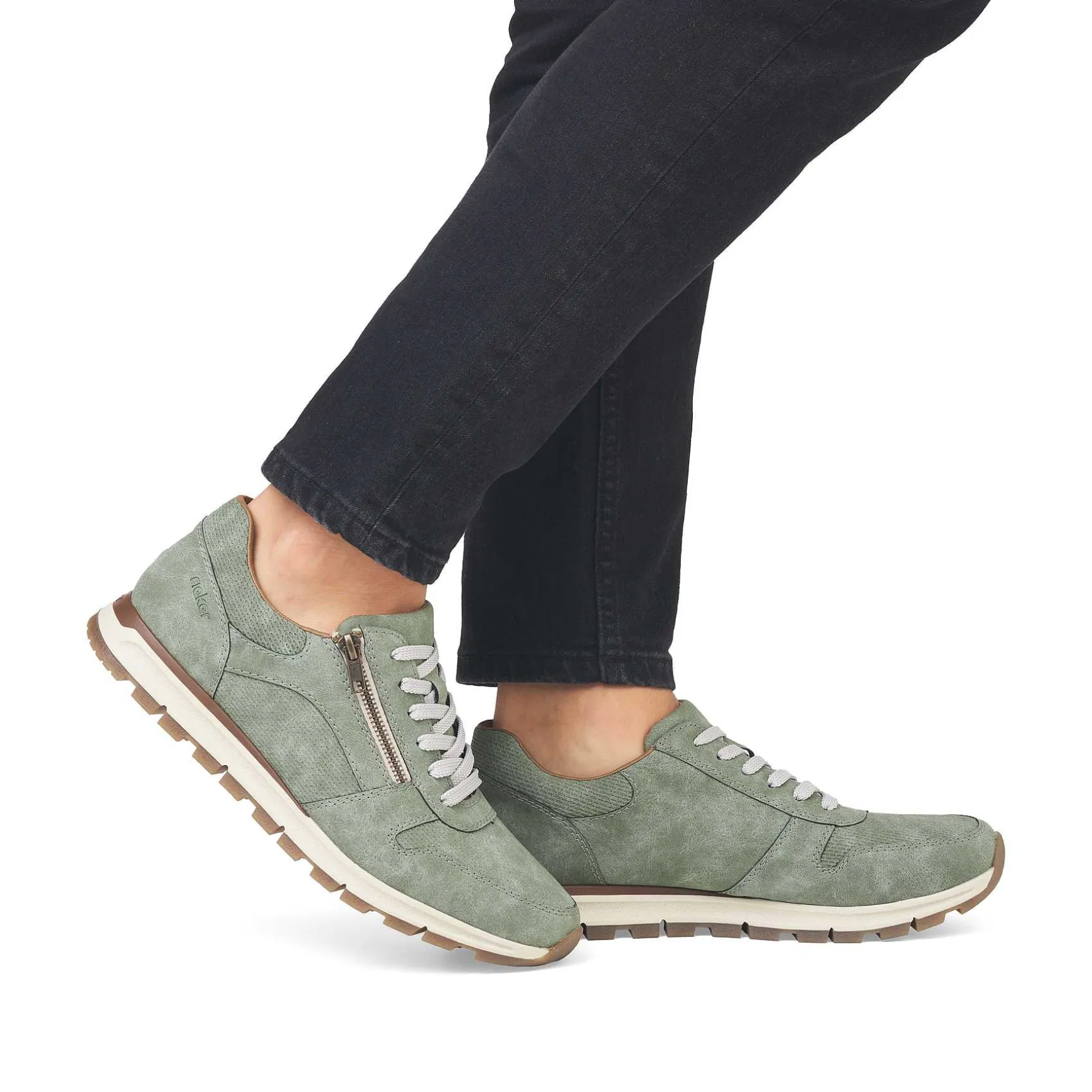 Rieker Men'S Sneaker Low Green Grey