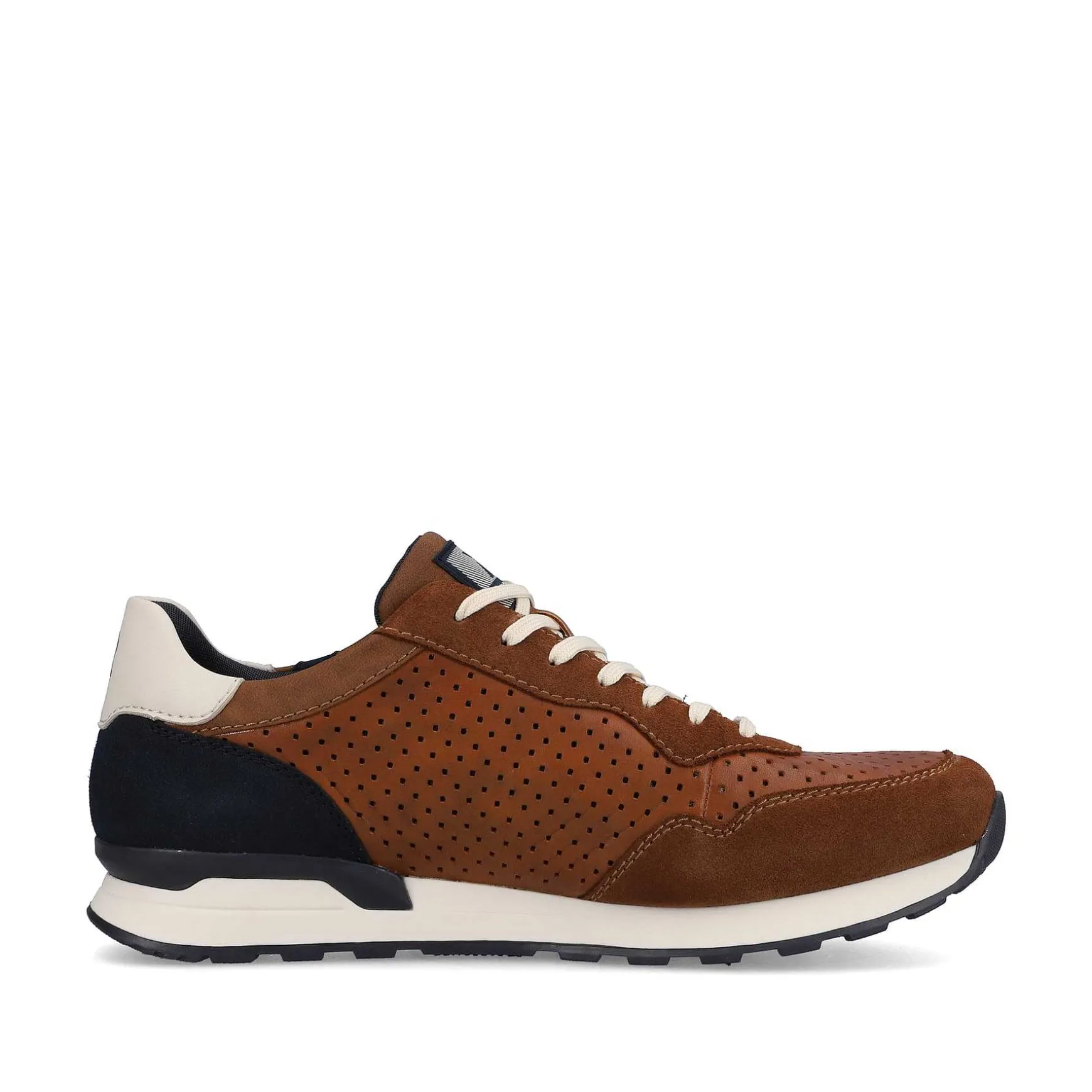 Rieker Men'S Sneaker Low Nut-Brown Ocean-Blue