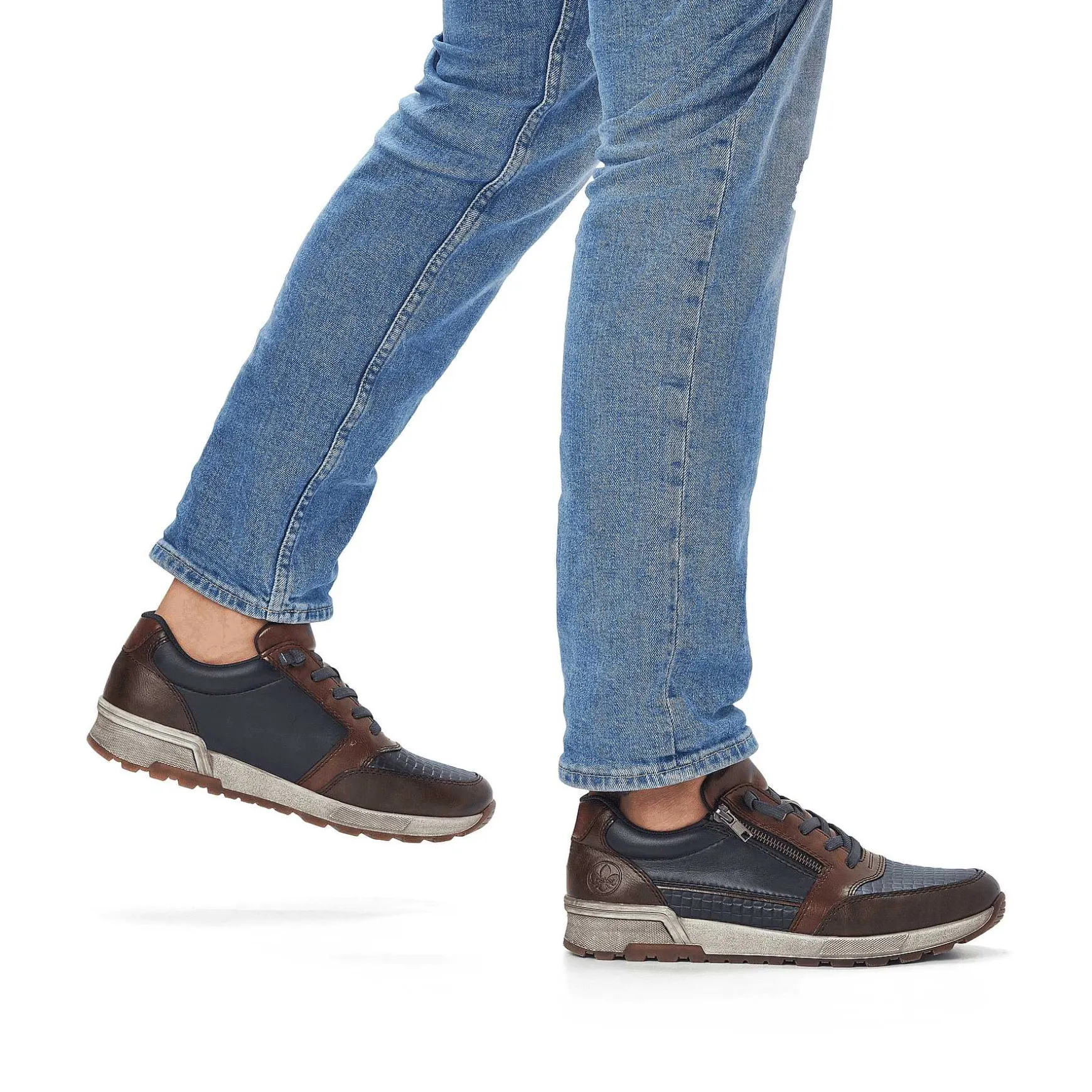 Rieker Men'S Sneaker Low Ocean Blue