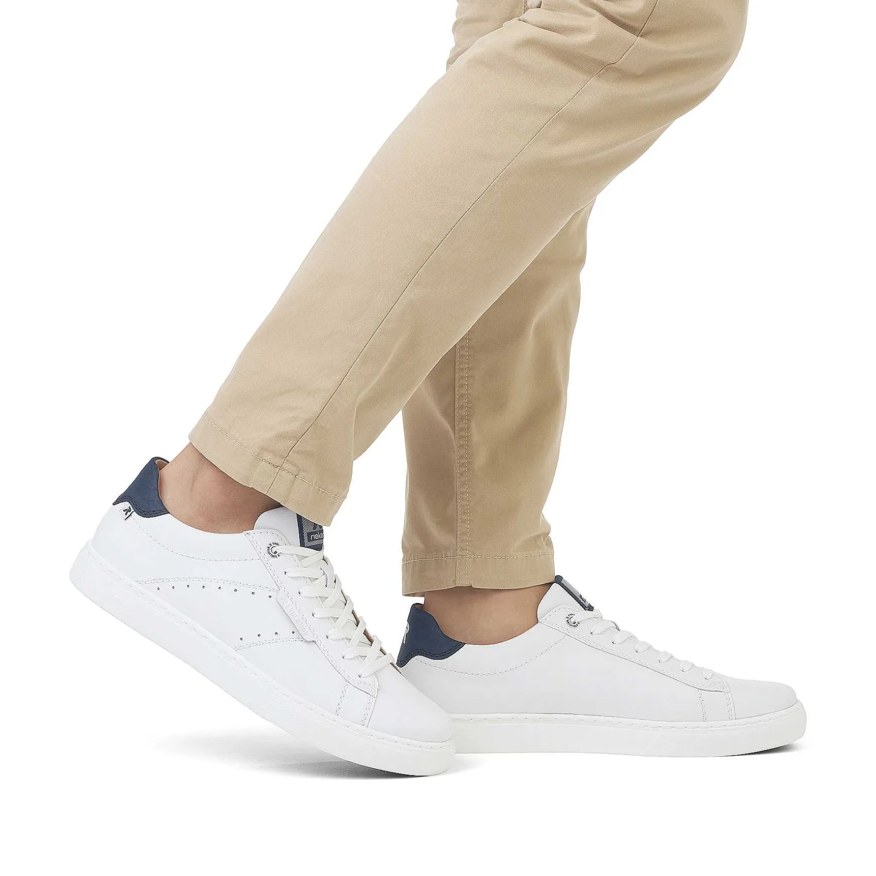 Rieker Men'S Sneaker Low Pearl White