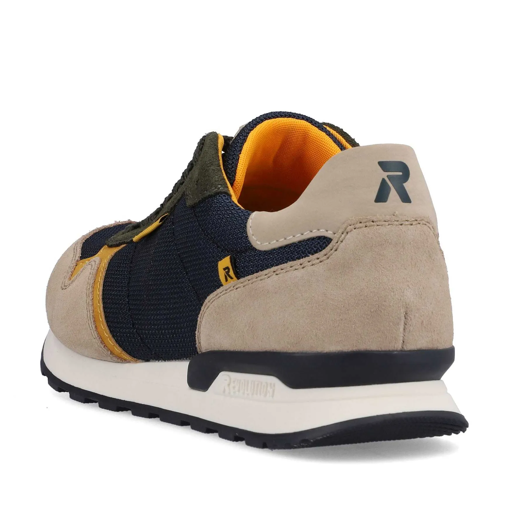 Rieker Men'S Sneaker Low Royal Blue Clay Beige