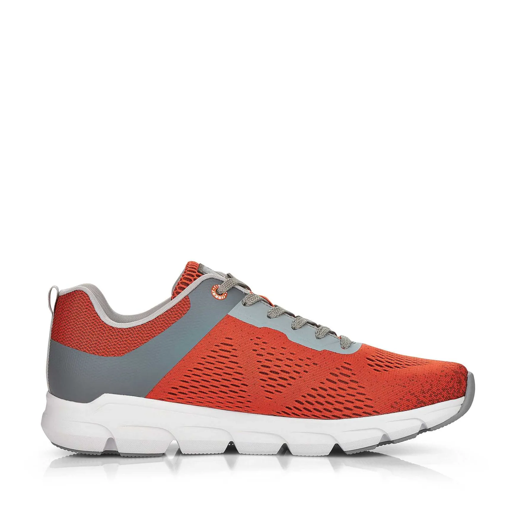 Rieker Men'S Sneaker Low Rust-Orange Grey