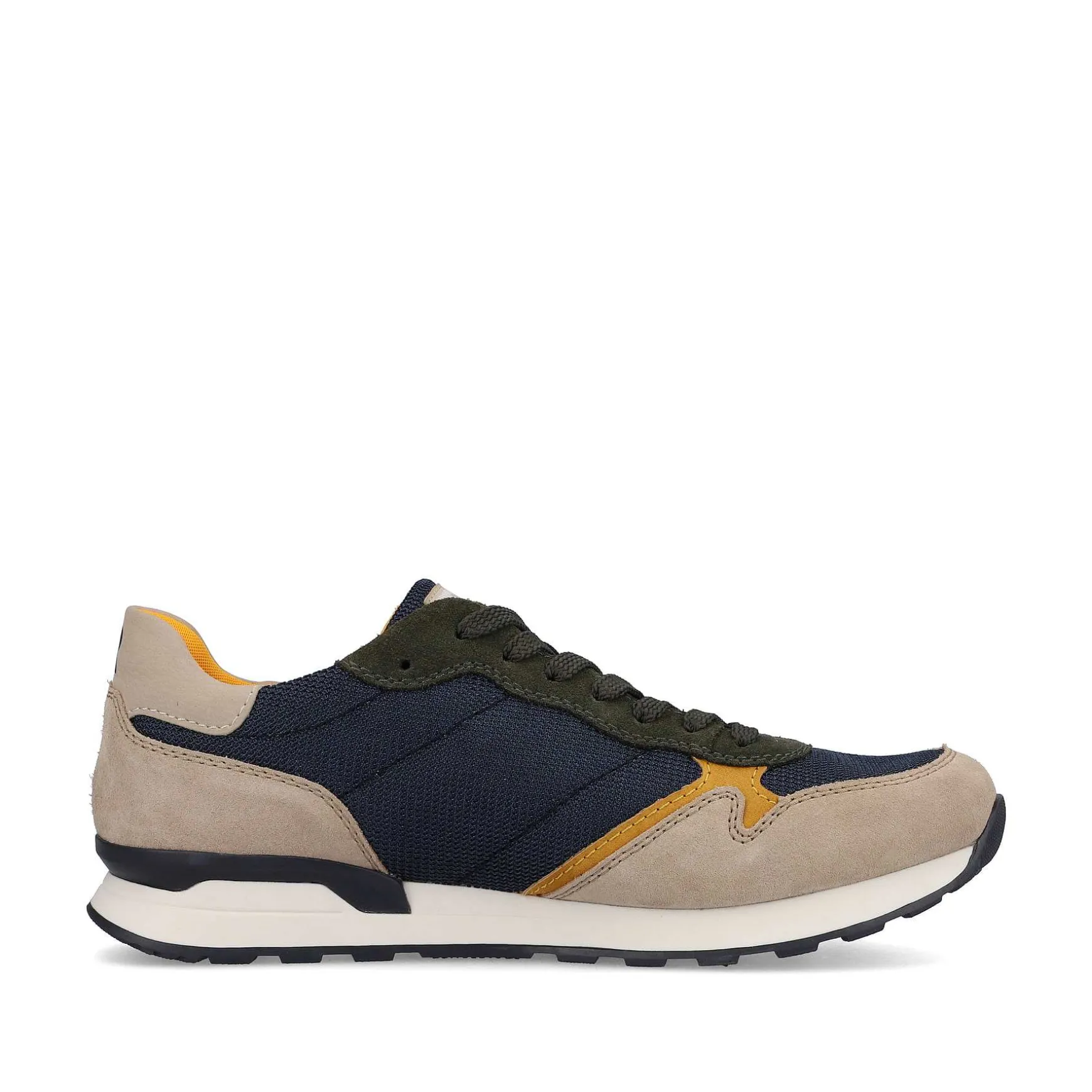 Rieker Men'S Sneaker Low Royal Blue Clay Beige