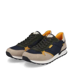 Rieker Men'S Sneaker Low Royal Blue Clay Beige
