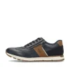 Rieker Men'S Sneaker Low Steel Blue