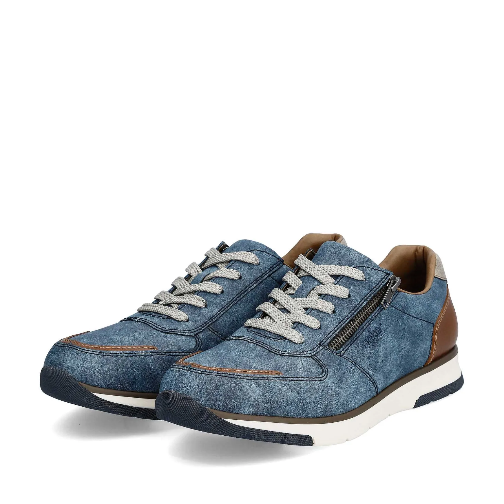 Rieker Men'S Sneaker Low Slate Blue