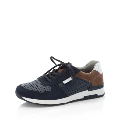 Rieker Men'S Sneaker Low Steel Blue