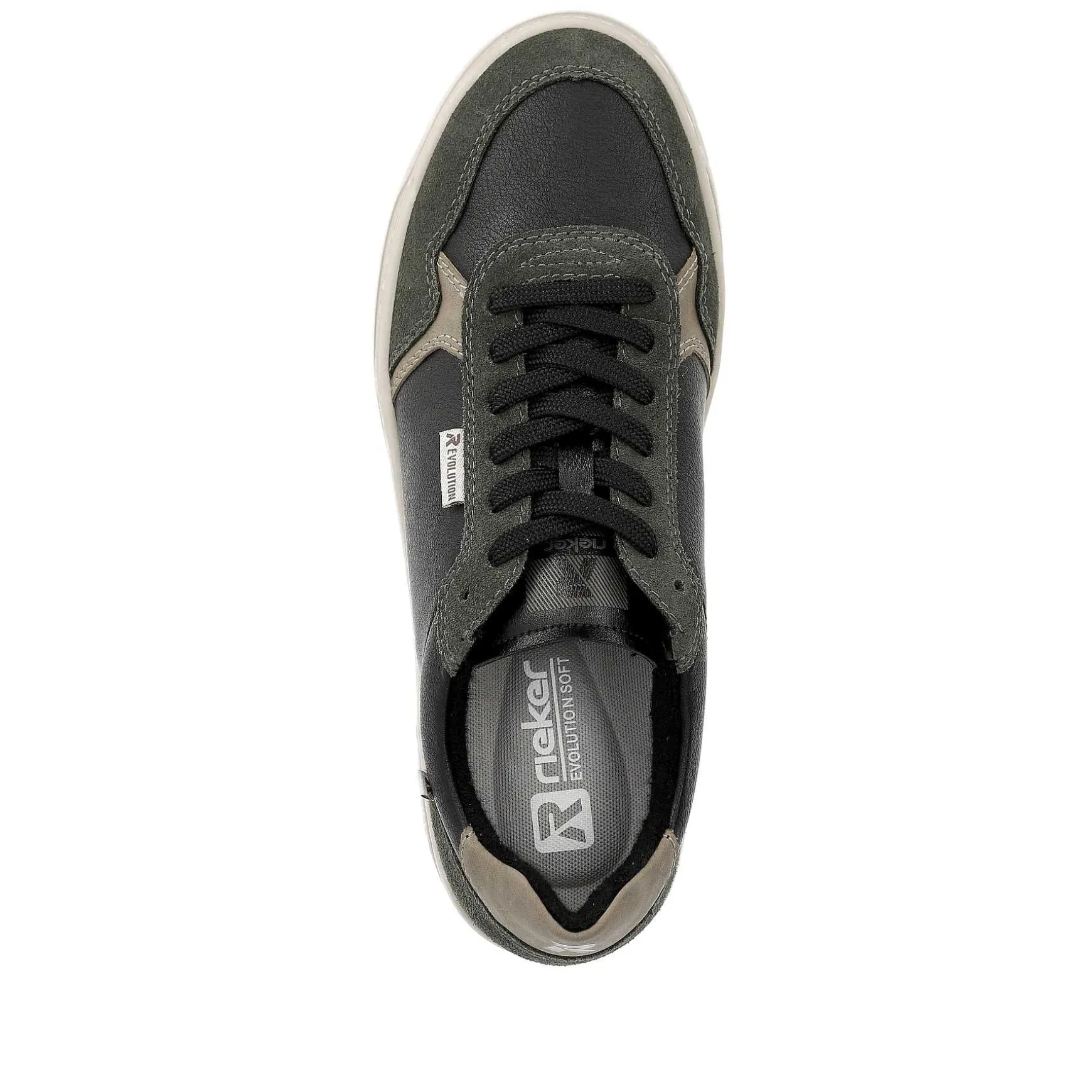 Rieker Men'S Sneaker Low Steel-Black Forest-Green