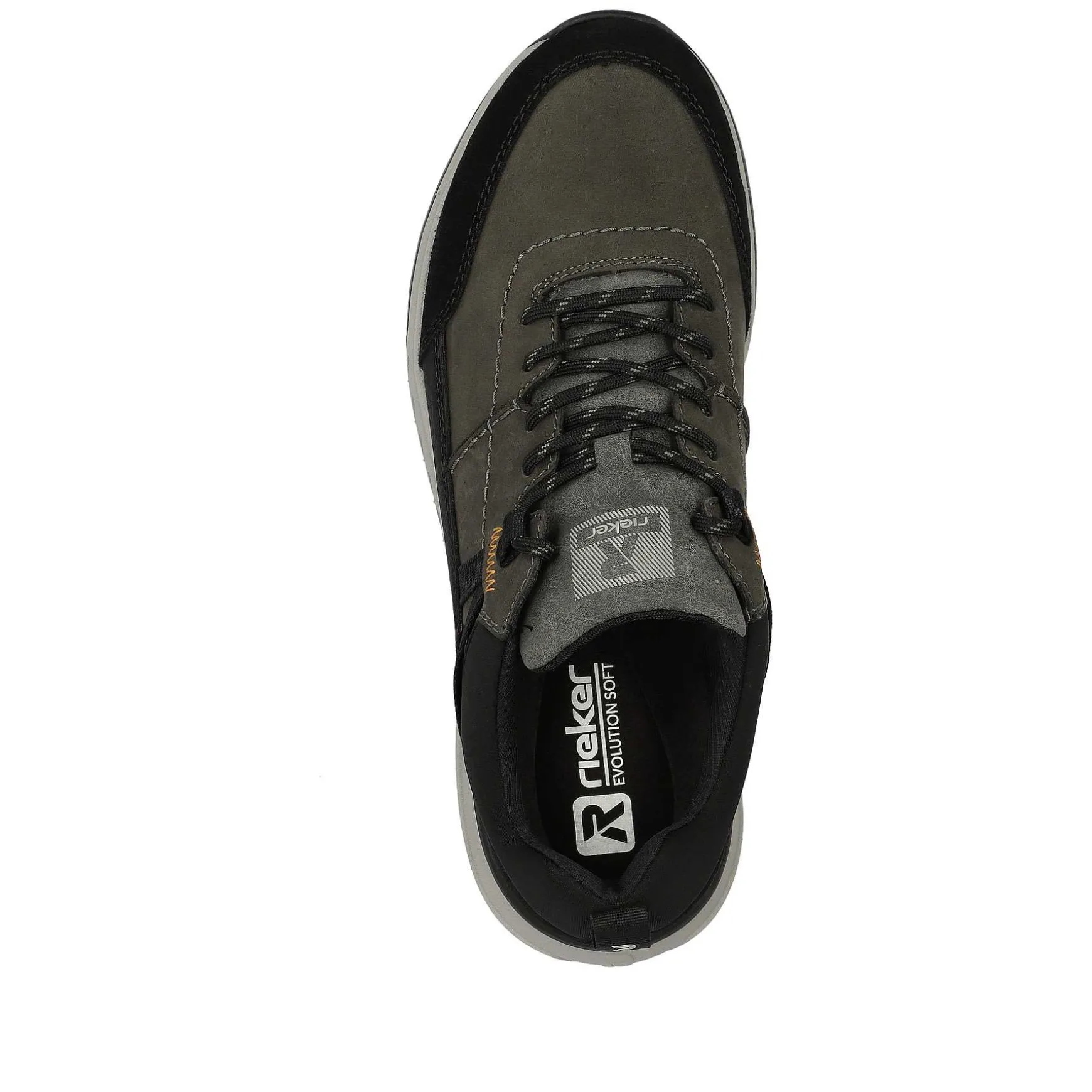 Rieker Men'S Sneaker Low Steel-Grey Deep-Black