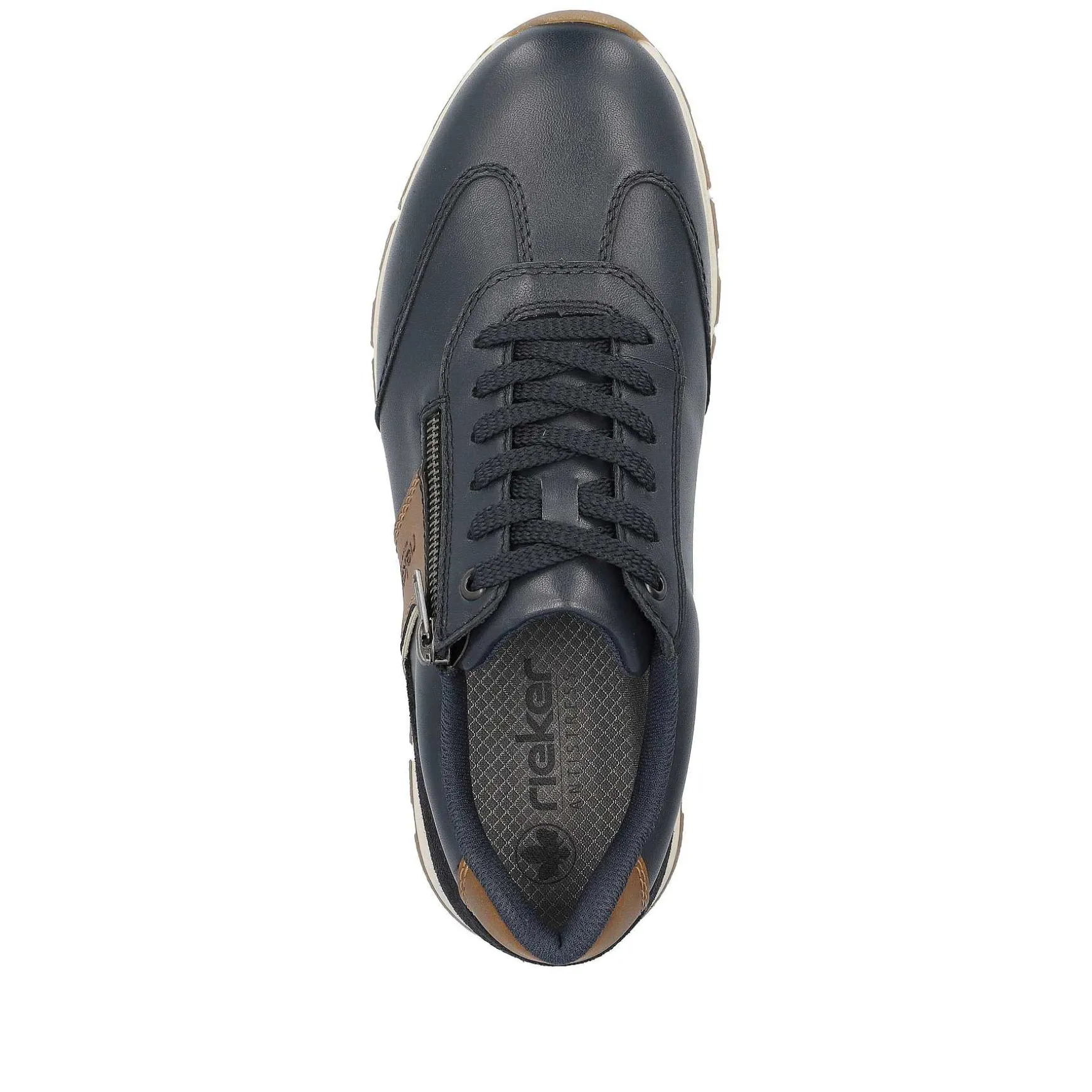 Rieker Men'S Sneaker Low Steel Blue