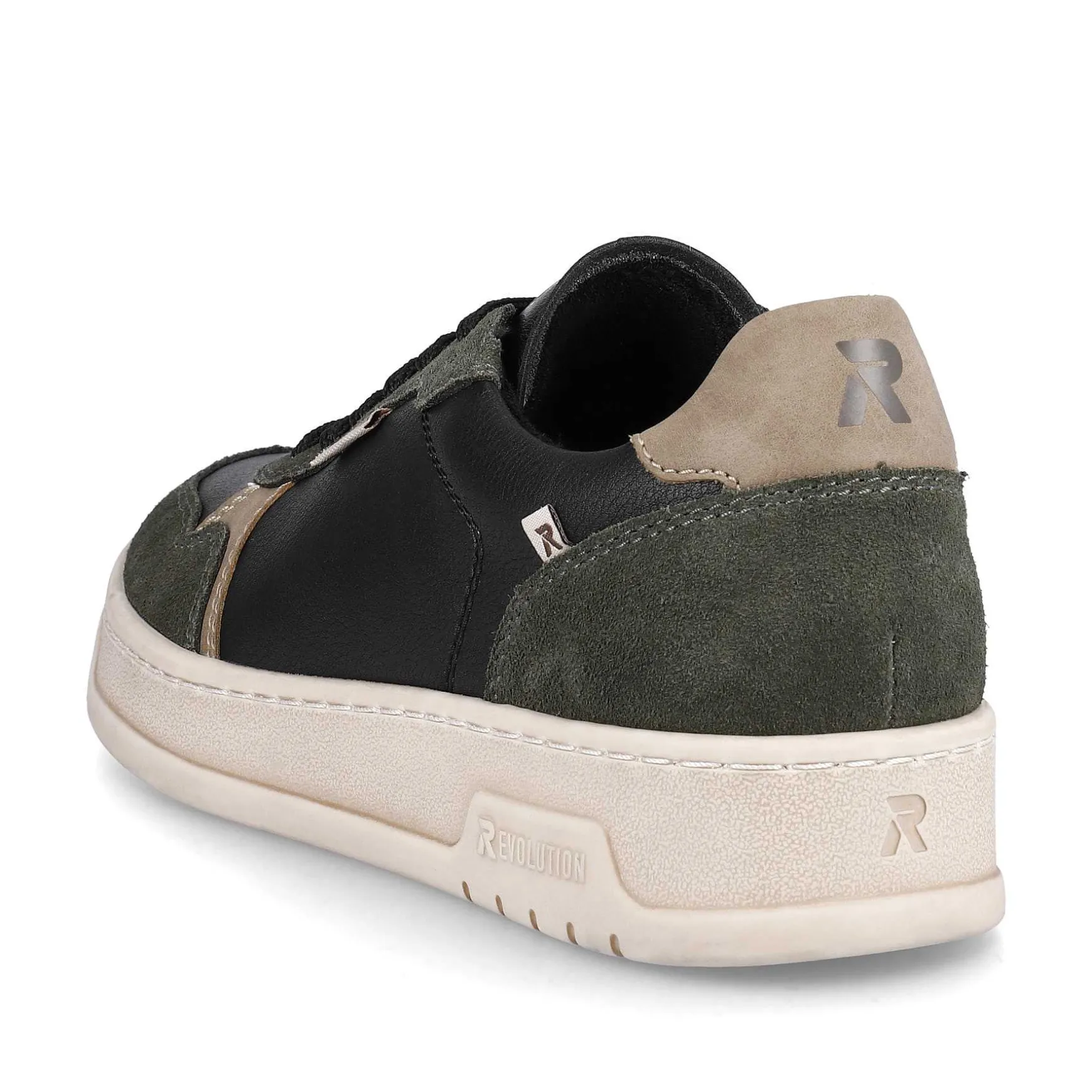 Rieker Men'S Sneaker Low Steel-Black Forest-Green