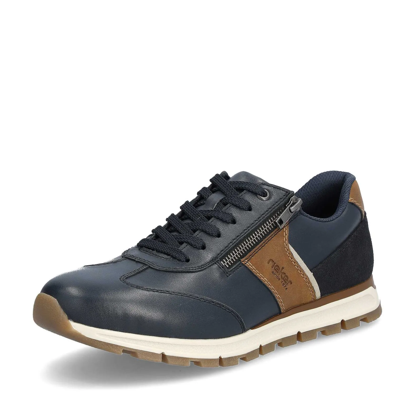 Rieker Men'S Sneaker Low Steel Blue