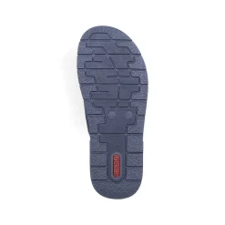 Rieker Men'S Toe Separator Navy Blue-Brown