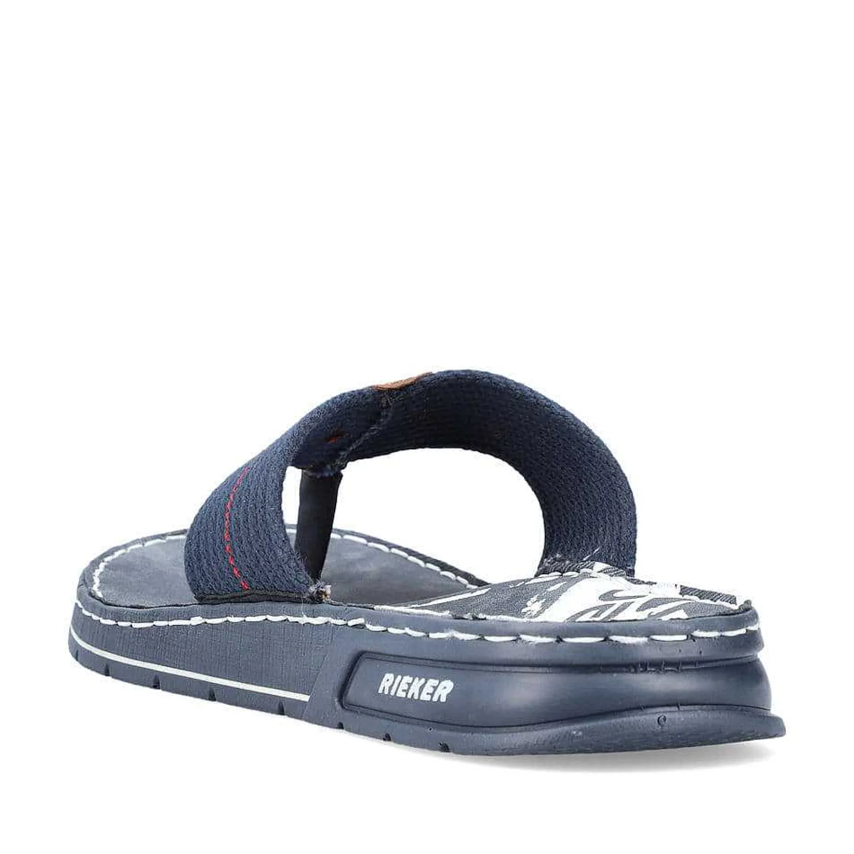Rieker Men'S Toe Separator Navy Blue-Brown