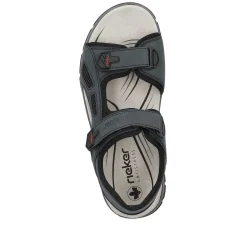 Rieker Men'S Trekking Sandals Slate Blue