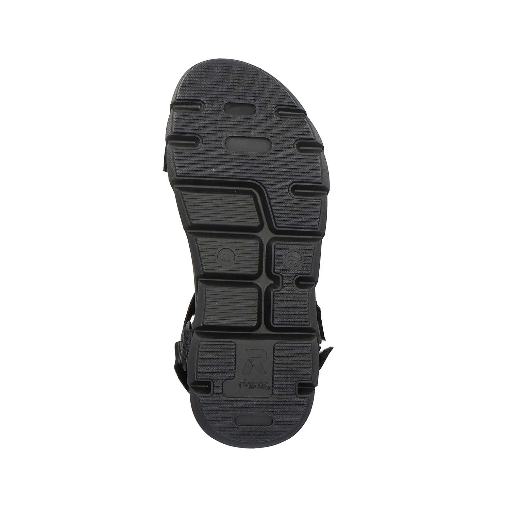 Rieker Men'S Trekking Sandals Deep Black