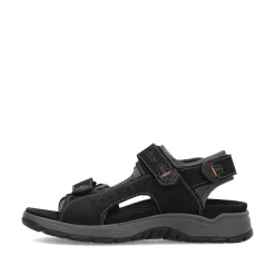 Rieker Men'S Trekking Sandals Night Black