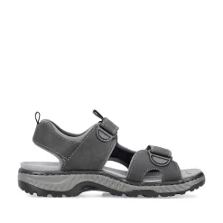 Rieker Men'S Trekking Sandals Moon Grey