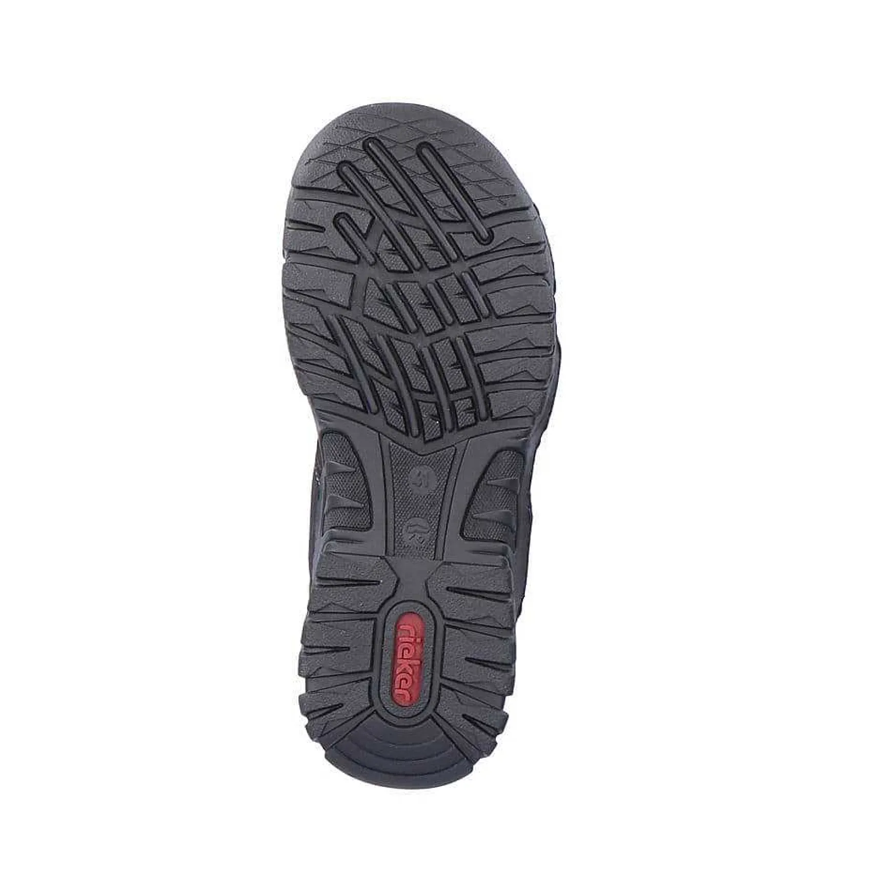 Rieker Men'S Trekking Sandals Jet Black