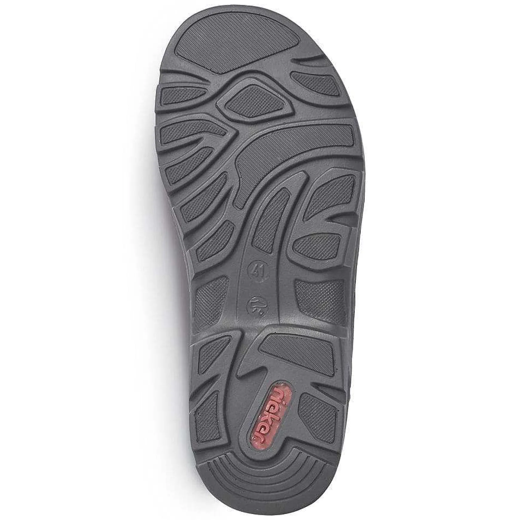 Rieker Men'S Trekking Sandals Graphite Black