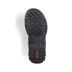Rieker Men'S Trekking Sandals Steel Gray