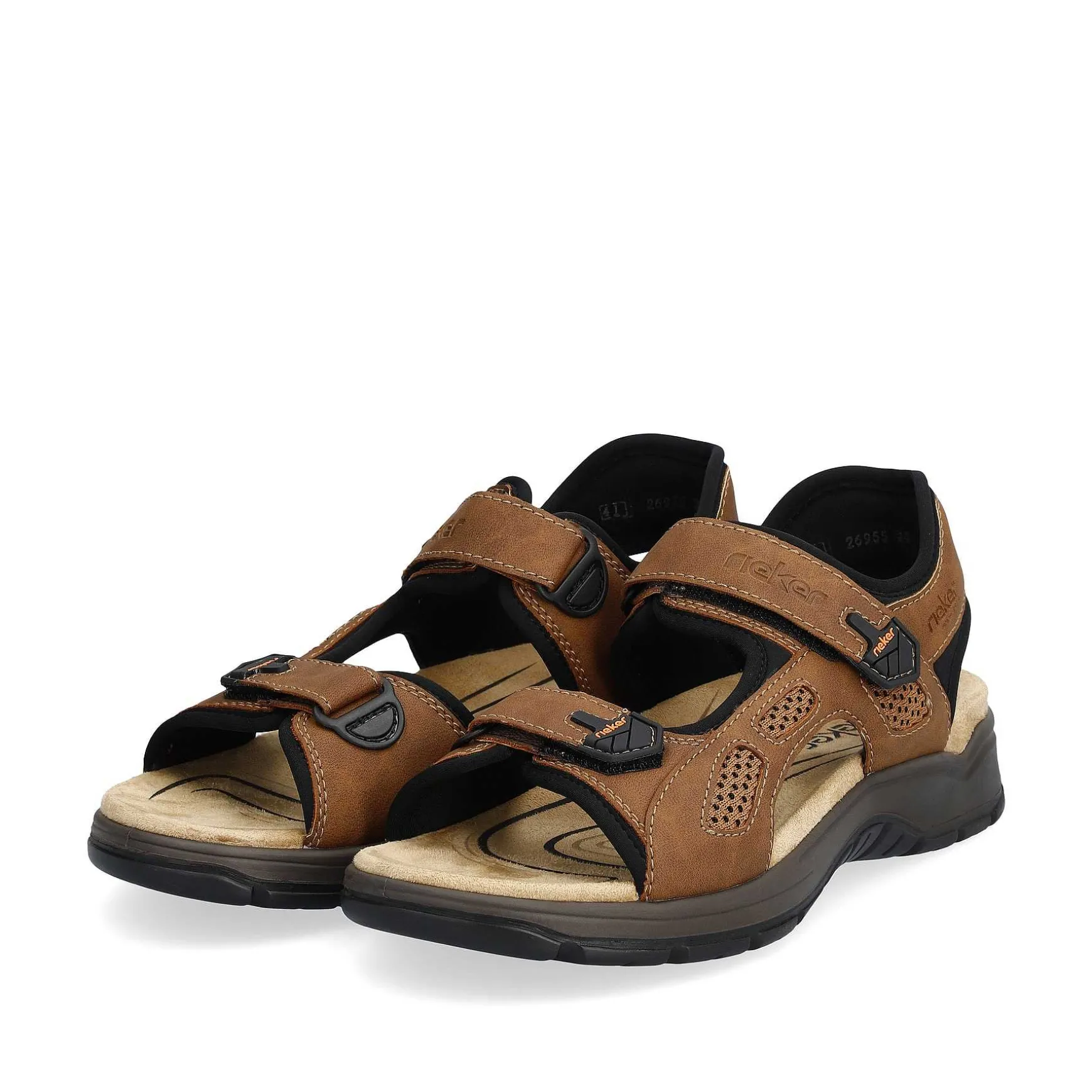 Rieker Men'S Trekking Sandals Wood Brown