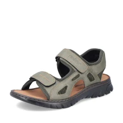 Rieker Men'S Trekking Sandals Green Gray
