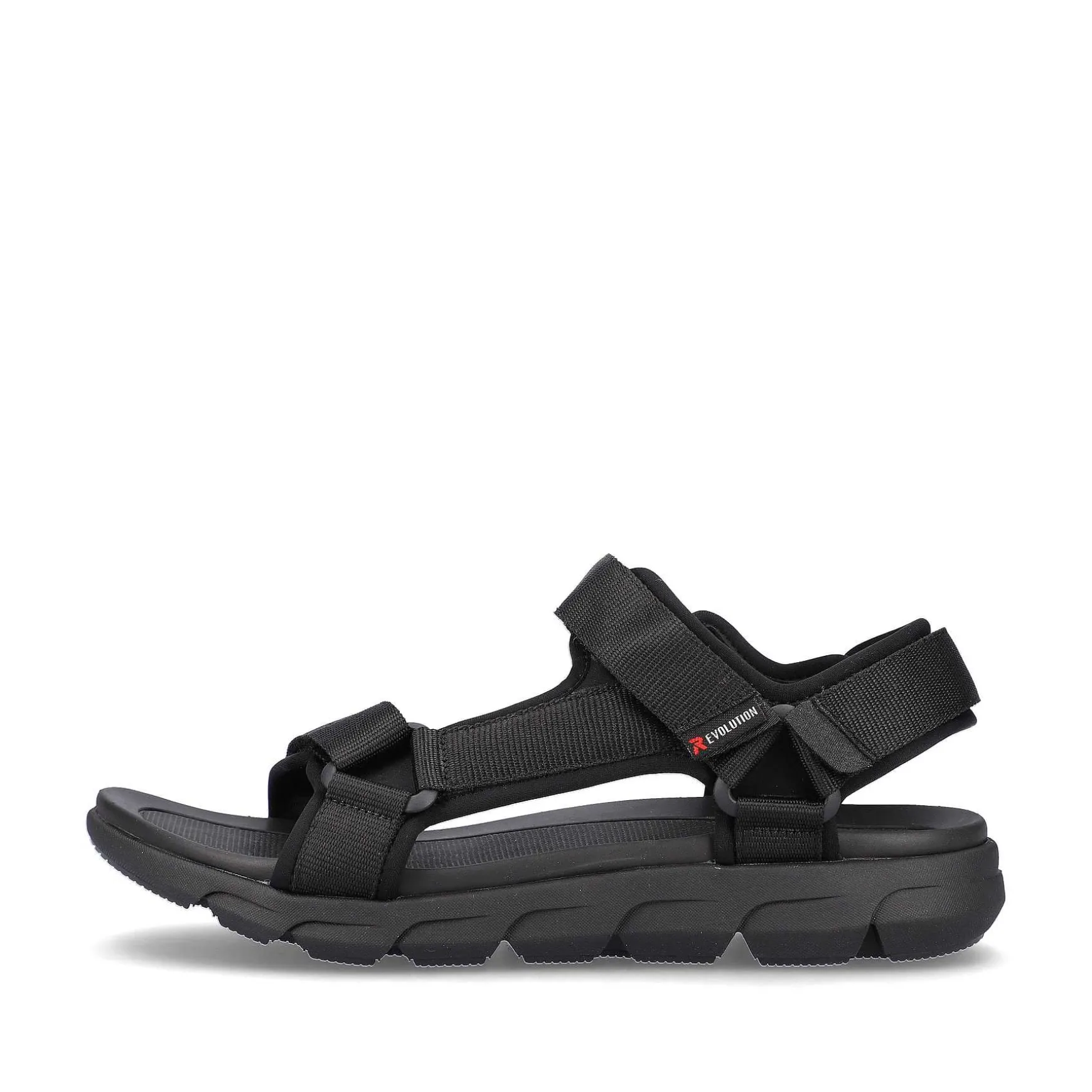 Rieker Men'S Trekking Sandals Deep Black