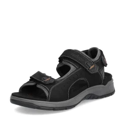 Rieker Men'S Trekking Sandals Night Black