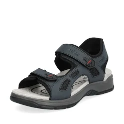 Rieker Men'S Trekking Sandals Slate Blue
