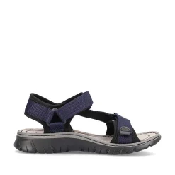 Rieker Men'S Trekking Sandals Navy Blue
