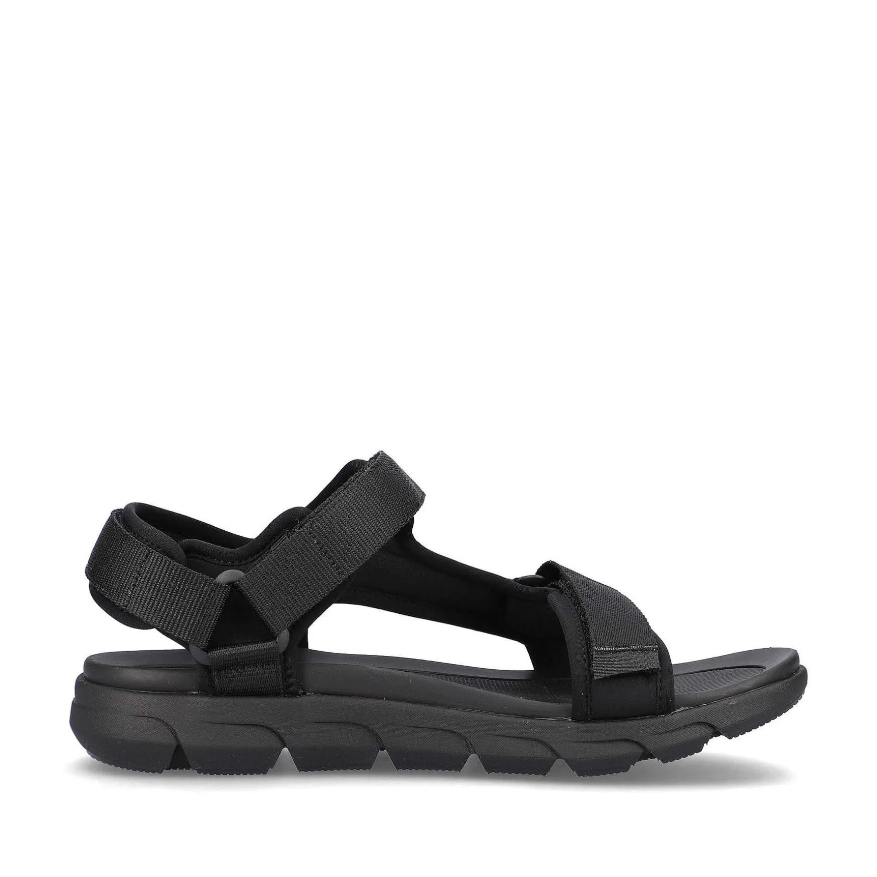 Rieker Men'S Trekking Sandals Deep Black