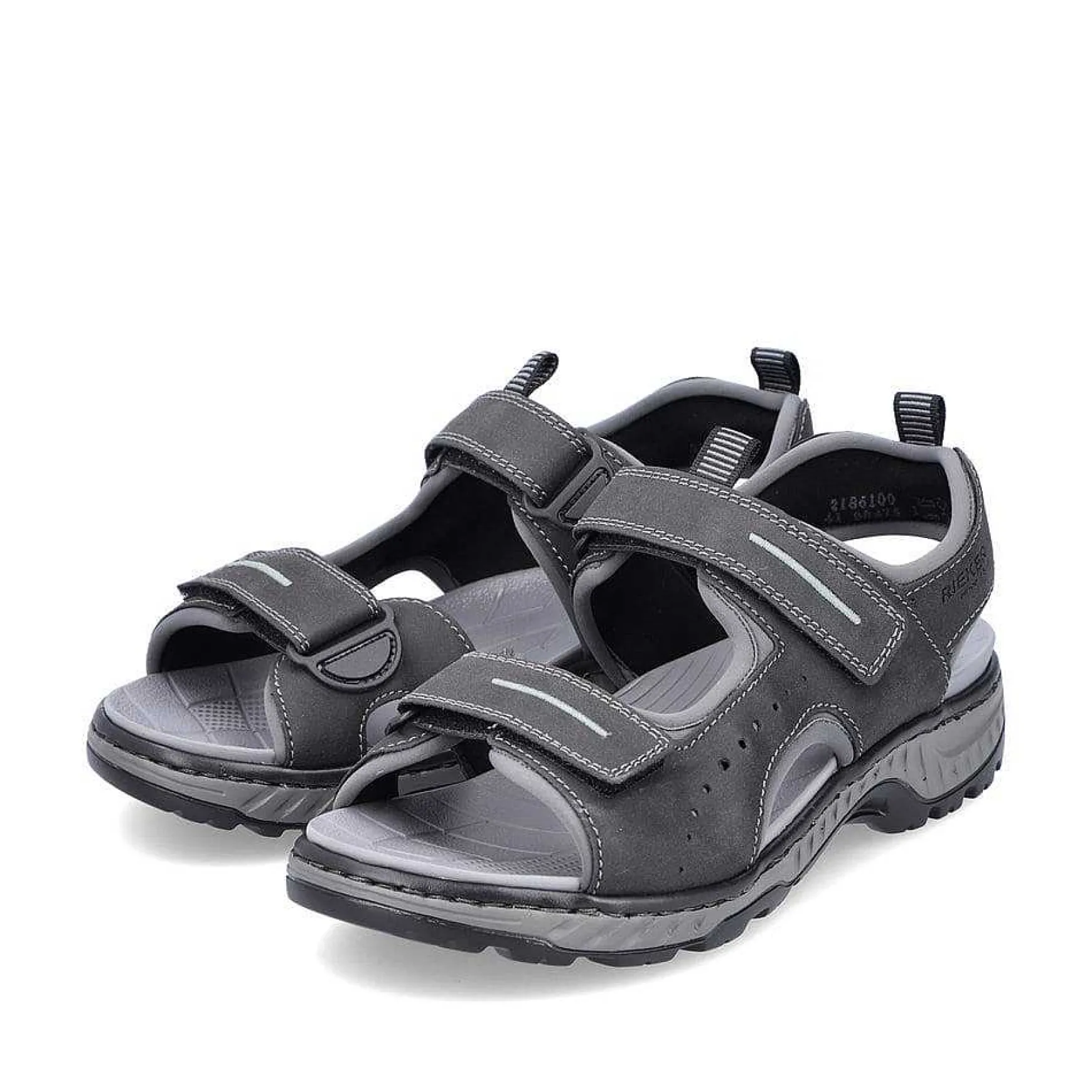 Rieker Men'S Trekking Sandals Moon Grey