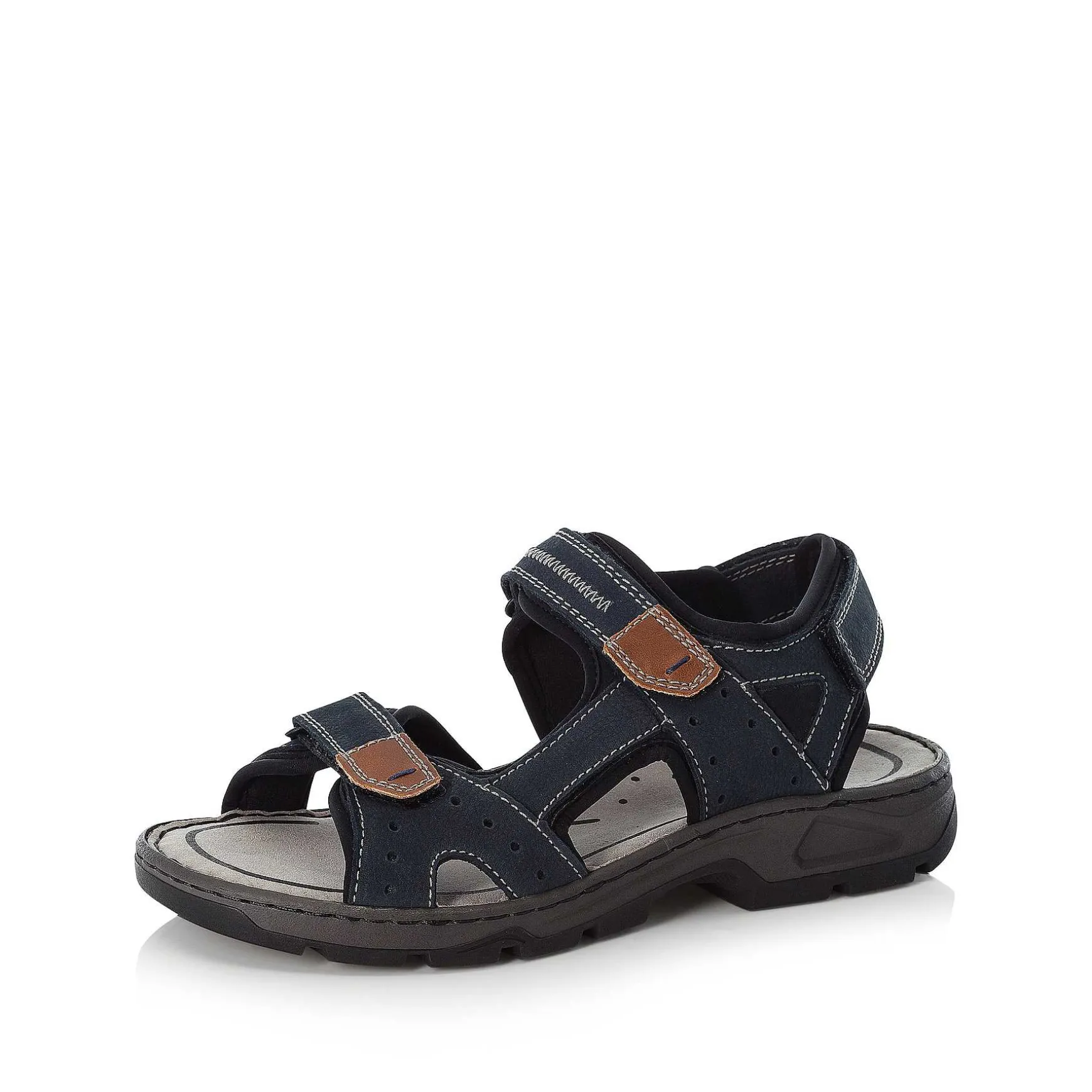 Rieker Men'S Trekking Sandals Sea Blue