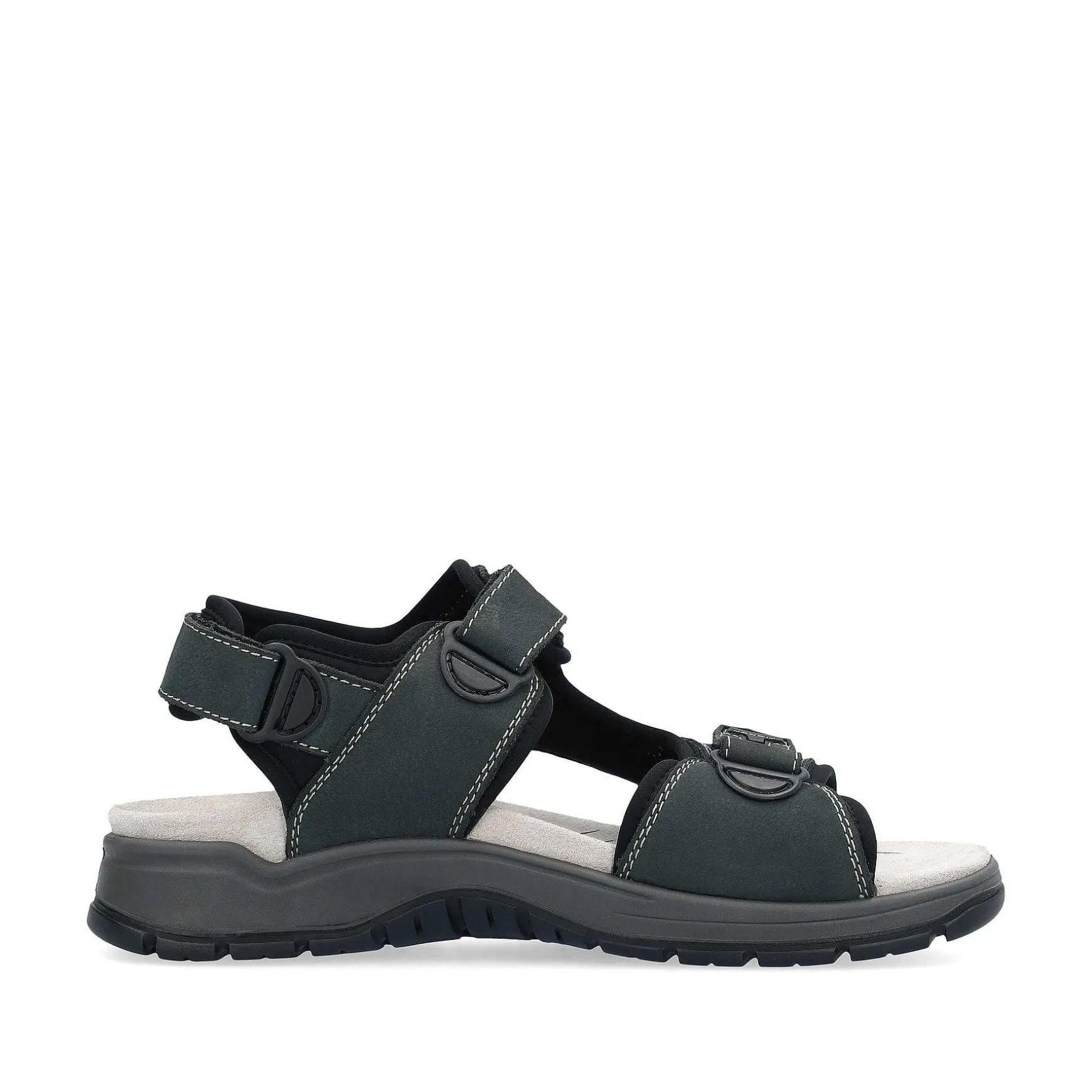 Rieker Men'S Trekking Sandals Blue Gray