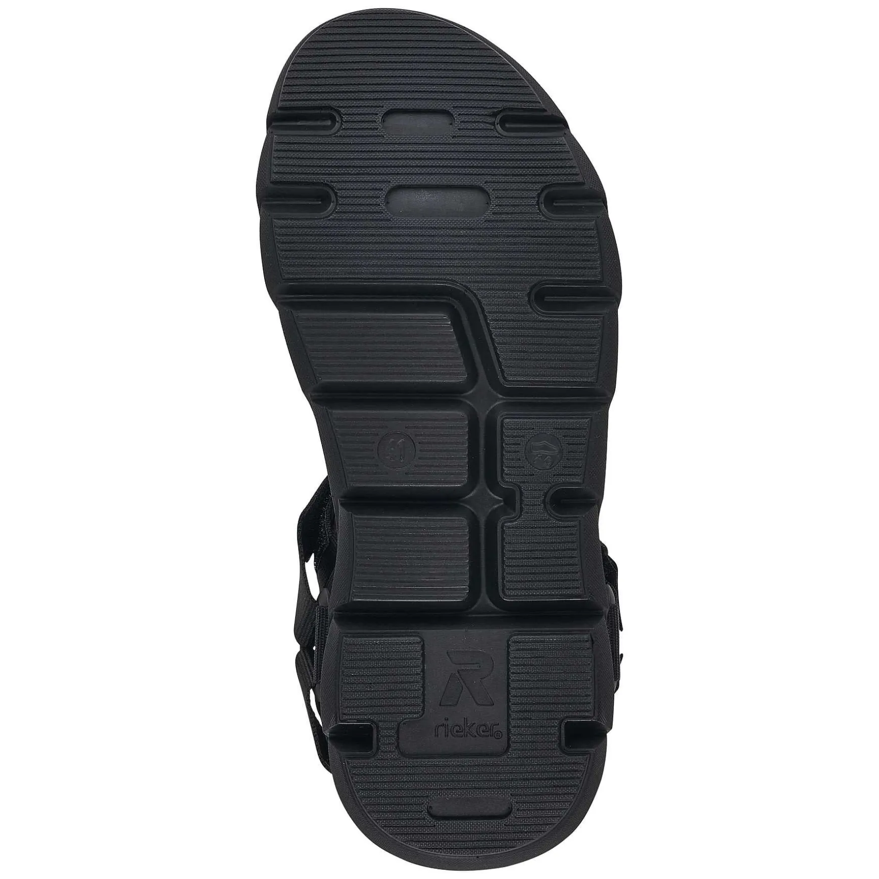 Rieker Men'S Trekking Sandals Deep Black