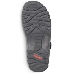 Rieker Men'S Trekking Sandals Graphite Black
