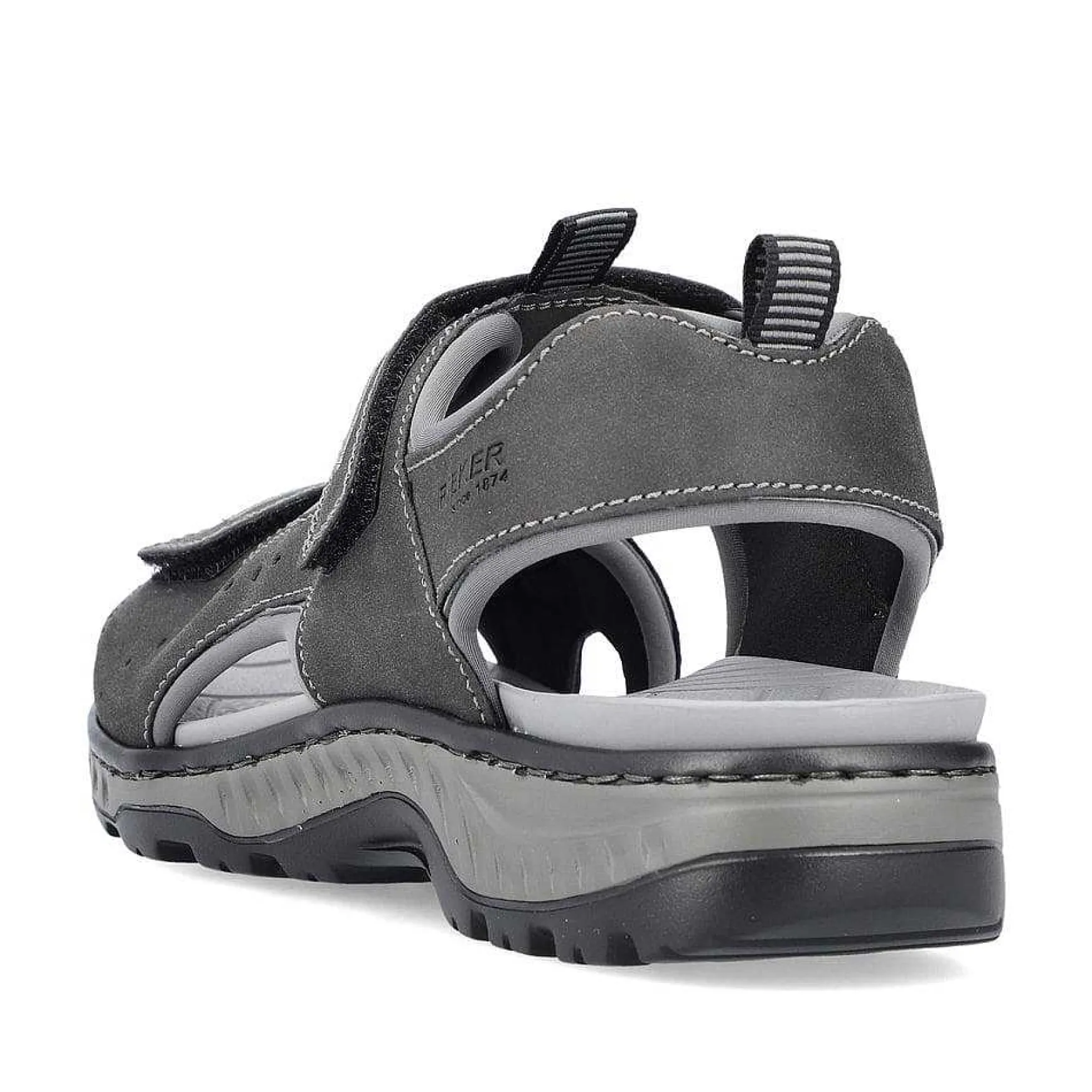 Rieker Men'S Trekking Sandals Moon Grey