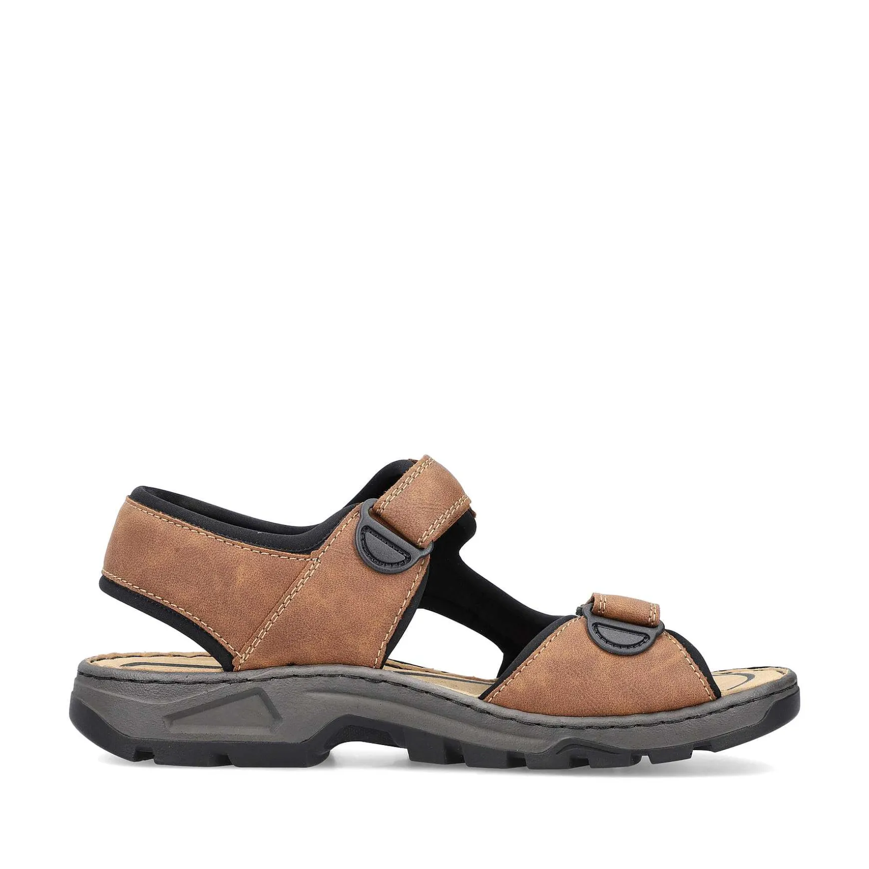 Rieker Men'S Trekking Sandals Nut Brown