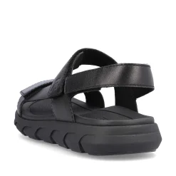 Rieker Men'S Trekking Sandals Midnight Black