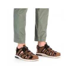Rieker Men'S Trekking Sandals Nut Brown