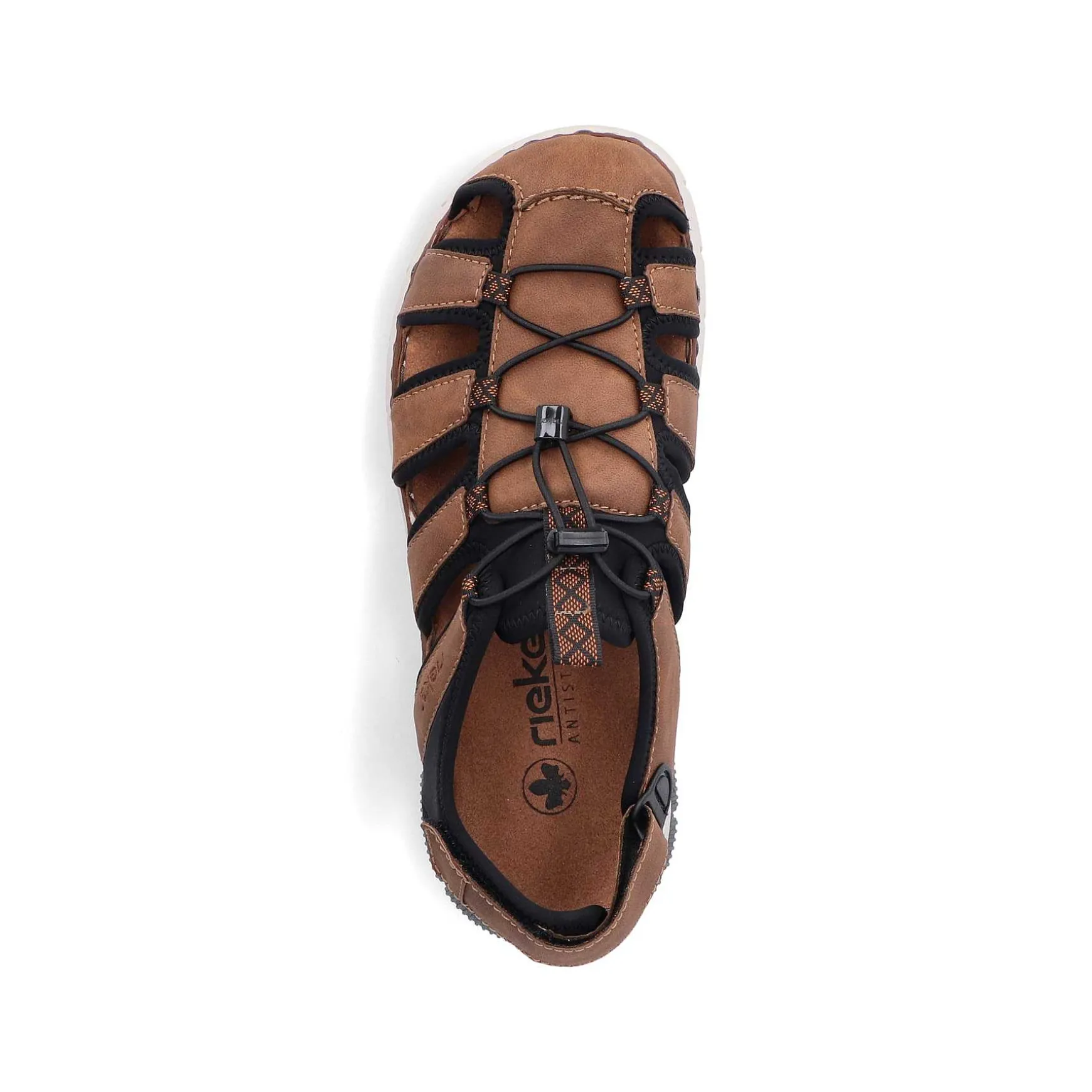 Rieker Men'S Trekking Sandals Nut Brown