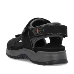 Rieker Men'S Trekking Sandals Night Black